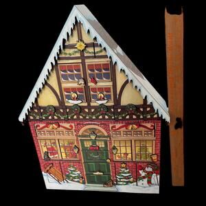 Byers Choice Wooden Christmas House Advent Calendar 22" with Box READ DSCPT